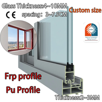 Proveedor de Ventanas de PU, Fábrica OEM, Perfiles de Pultrusión de Fibra de Vidrio FRP, Resistentes a los Rayos UV, para la Industria Química y Marina