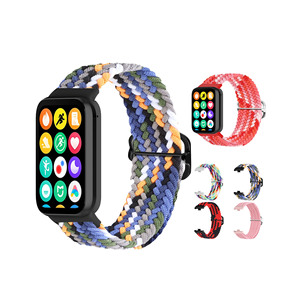 IVANHOE para <span class=keywords><strong>Xiaomi</strong></span> Mi <span class=keywords><strong>Band</strong></span> 8 <span class=keywords><strong>Pro</strong></span>, banda elástica de nailon para hombre y mujer, correa de muñeca tejida ajustable, pulsera inteligente - Product Image 1