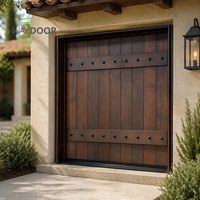 Puerta Exterior Pivotante de Madera Sólida de Nogal, Estilo Rústico, Ancha y Resistente, Precolgada y Teñida a Medida