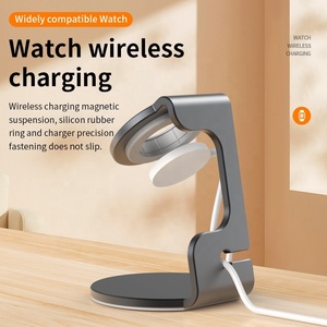 Metall Desktop Uhren halterung Aluminium legierung Smart Watch Ladest änder Kompatibel mit Uhr Ultra 8 7 6 5 4 <span class=keywords><strong>3</strong></span> <span class=keywords><strong>2</strong></span> SE Basic Sport - Product Image 3