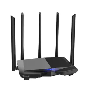 Tenda AC7 AC1200 Routeur Extendeur de réseau sans fil double bande Routeur WiFi avec 5 antennes à gain élevé