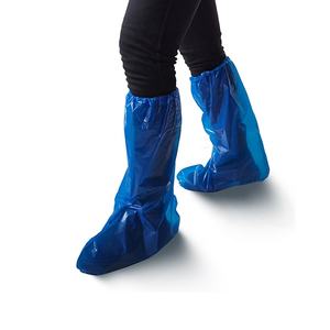 कारखाने कस्टम डिस्पोजेबल जूता कवर करता है thचिकन <span class=keywords><strong>cpe</strong></span> वाटरप्रूफ पैक प्लास्टिक बूट बारिश लंबे जूते कवर - Product Image 4