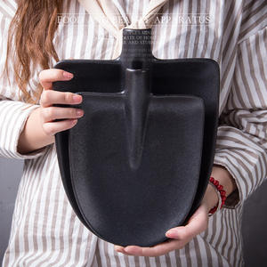 <span class=keywords><strong>Assiette</strong></span> plate en céramique noire abstraite givrée en forme de pelle pour snacks de steak, idéale pour hôtels et restaurants - Product Image 1