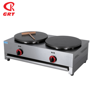 <span class=keywords><strong>Crêpière</strong></span> <span class=keywords><strong>professionnelle</strong></span> antiadhésive à double <span class=keywords><strong>gaz</strong></span> en fonte, 16 pouces, GRT-CG2A - Product Image 1