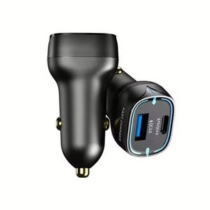 ที่ชาร์จในรถยนต์ 38W 9V-2.2A ความเร็วสูง พอร์ต USB ชาร์จเร็ว ชนิด Type C สำหรับโทรศัพท์รุ่น 15 16 - Product Image 1