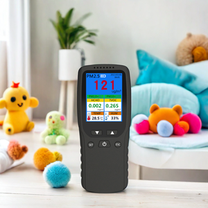 <span class=keywords><strong>Testeur</strong></span> de particules multifonctionnel 8 en 1 Moniteur de qualité de l'air intérieur Support de l'enregistrement des données Rechargeable Garantie 1 an - Product Image 6