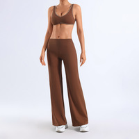 Ensembles de sport pour femmes, vêtements de yoga contrastés, ensembles de sport pour femmes, ensembles 2 pièces à séchage rapide pour la gym et le fitness
