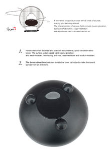 Instruments de musique à percussion pour enfants en vente en gros, livraison directe, tambour à langue en acier miniature de 6 pouces - Product Image 4