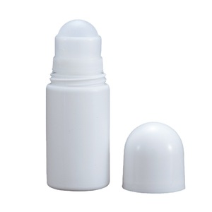 Venda quente 50ml Branco PE Roll-on Garrafa Desodorante Roll-on Garrafa