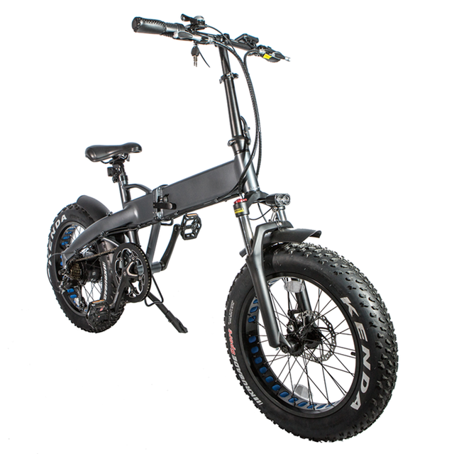 Greenpedel Wholesale Folding Electric Bicycle 36V 48V 350W 500W Fat Tire Snow Bike Fat Tire Electric Bike