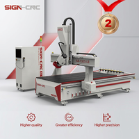 Mesin Router CNC 4 Axis Atc dengan Kepala Putar untuk Pemotongan Kayu dan MDF untuk Furnitur