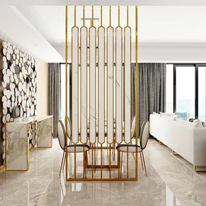 201 316l 304 rose gold bronze color stainless steel room divider for home hotel screens decorative