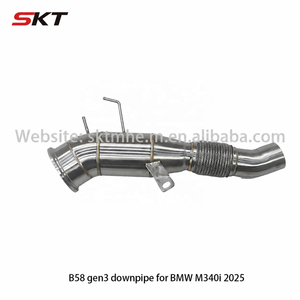 Tubería de Escape de 5 Pulgadas Gen3 B58 con Tubo OPF para BMW M340i M440i M240i 540i X3 M40i X4 M40i, Acabado Pulido - Product Image 4