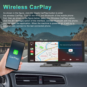 Karadar T50 Tableau de bord portable à écran tactile 10,26'' avec Carplay sans fil et caméra de recul Android FM BT pour voitures DVR inclus - Product Image 3