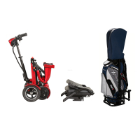 Voiturette de golf électrique à 4 roues pour personnes handicapées, pneus larges, pliable, pour personnes âgées, batterie au lithium, vitesse de 15 km/h, autonomie de 35 km