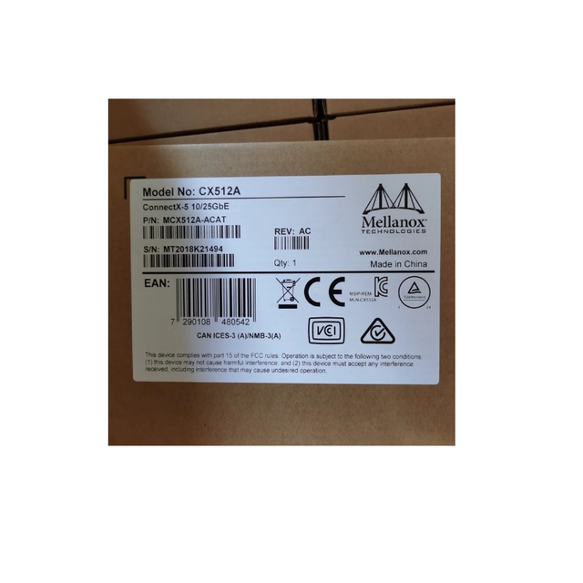 MCX512A-ACAT  Mellanox ConnectX-5 10/25GbE Network Interface Card