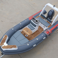 Bateau pneumatique à rames à coque rigide en fibre de verre de haute qualité en Hypalon/PVC fabriqué en Chine à vendre