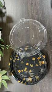 HYX-018 Barquettes jetables écologiques en PET de 0,2 à 0,5 mm d'épaisseur, style japonais, pour sushis et salades à emporter, avec couvercle, commande personnalisée - Product Image 5