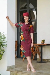 Robe chemise en coton Meadow marron pour femmes, tenue de bureau ou quotidienne, la plus vendue à un prix abordable depuis l'Inde - Product Image 5