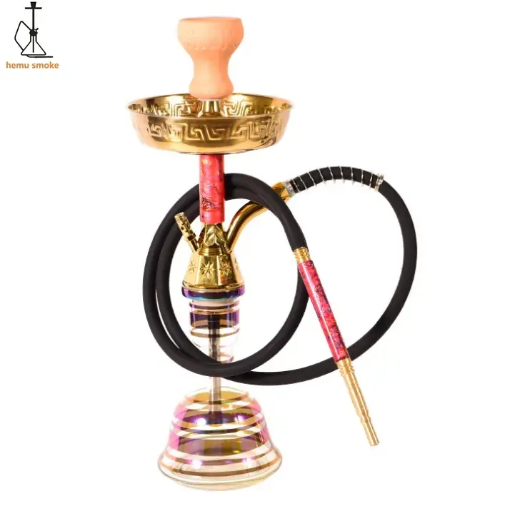 New Model Khalil Mamoon Hookah with Resin Shisha Stem Gold Shisha Hookah Hot Selling Low Moq Shisha Manufacturer