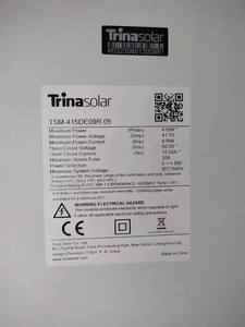 Hot Full Black <span class=keywords><strong>Trina</strong></span> Germany 400W <span class=keywords><strong>405W</strong></span> 410W 415W 420W 425W Mono All Black Paneles solares Eu Warehouse Rotterdam - Product Image 4