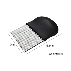 Multifunctional Stainless Steel Kitchen <b>Tool</b> Manual French Fry Crinkle Knife Wavy Potato Chip Cutter New Condition <b>Vegetable</b> - Product Image 6