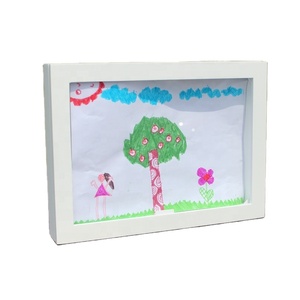 A4 White Magnetic Shadow Box Kids Art <strong>Frame</strong> Home Decor Souvenir Children Art Projects Kids Art <strong>Frames</strong> <strong>Multiple</strong> Style - Product Image 3