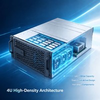 DM7100H OEM Storage Array 4U 48 Bay Penyimpanan Data Hibrida Latensi Rendah Komponen Hot Swap untuk Virtualisasi dan Cloud Desktop VDI