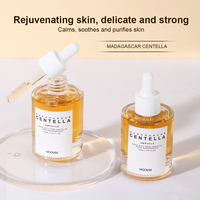 Sérum Visage à l'Extrait de Centella Asiatica Marque Blanche, Solution Tout-en-Un pour Apaiser les Peaux Sensibles et Acnéiques, Format Ampoule