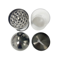 Vente chaude prix de gros accessoires pour fumeurs produits 63*103mm hauteur broyeur avec 4 couches voir à travers broyeur épices broyeur