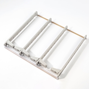 Có thể điều chỉnh siêu thị Kệ đẩy hệ thống nhựa bán lẻ Kệ <span class=keywords><strong>Pusher</strong></span> cho đồ uống đóng chai rượu vang đỏ bia ngăn - Product Image 2