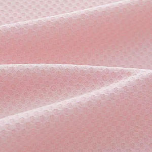 Tissu de sport en maille jacquard extensible 4 directions, 150g, 100% polyester, séchage rapide, structure nid d'abeille 4 sections, effet rafraîchissant - Product Image 1