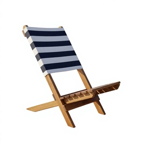 Chaise de plage portable de luxe moderne en pin massif, best-seller - Design contemporain, imperméable, légère, pour usage extérieur - Product Image 5