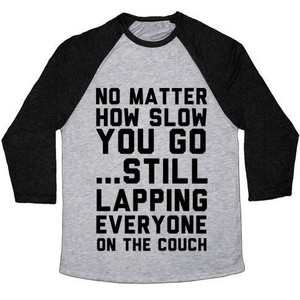 No Matter How Slow Camiseta de béisbol unisex de mezcla triple - Product Image 2