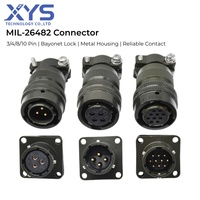 Connecteur Circulaire Environnemental MS3116F12 MS3112E12, Raccord Fileté, Prise Multi-Contacts 3 Broches 4 Broches 12 Broches, Indice de Protection IP67, 30A