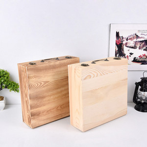 Caja de Almacenamiento de Hanfu de Madera, Rectangular, Color Madera Natural, Tipo Vertical, Organizador de Ropa - Product Image 3