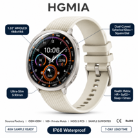 Montre connectée ultra-fine M301 OEM ODM avec logo personnalisé, écran AMOLED 1,32 pouces, marque privée, suivi de santé, vente en gros, usine