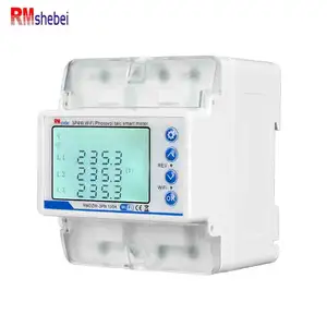 RMshebei 3-Phase 4-Wire Graffiti Smart WiFi MCB Circuit Breaker Multifunction LCD Meter 100A Rated Current 6KA Breaking 220V