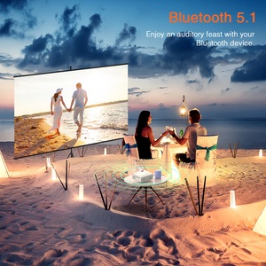 ミニ1080p HDスマートポータブルビデオプロジェクター小型ムービングフィルムシネマAndroid携帯電話テレビ屋外ムービーDatashowプロジェクター - Product Image 6