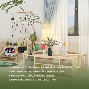 Ensemble de meubles préscolaires Montessori Hikeylove, table et chaise pour maternelle, garderie, crèche, centre d'<span class=keywords><strong>apprentissage</strong></span> - Product Image 2