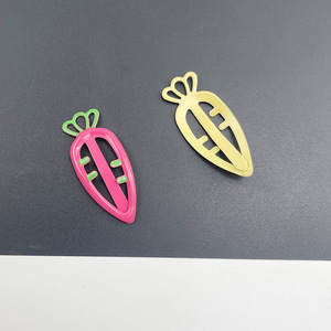 Jolies pinces à cheveux en forme de carotte pour petites filles, 10 cm, accessoires pour cheveux de Pâques, couleur bonbon, forme de fruit - Product Image 4