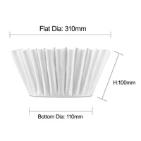 500 pièces/sac, 50 g/m², vente en gros d'usine, filtres à café jetables en papier pour café