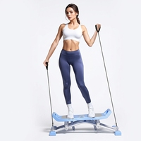 Equipo de Ejercicio Abdominal Plegable Multiusos, Tabla de Pilates, Máquinas de Esquí para Entrenamiento Abdominal