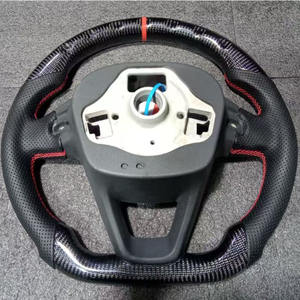 Volant de voiture en fibre de carbone forgé sur mesure avec LED, adapté à SEAT <span class=keywords><strong>Cupra</strong></span> 2013-2019, volant personnalisé - Product Image 3