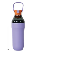 Gobelet de voyage personnalisé avec logo, 2-en-1, avec couvercle, grande capacité, pour café et eau, idéal pour le sport et le transport manuel.
