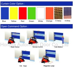 <span class=keywords><strong>Puerta</strong></span> <span class=keywords><strong>Corredera</strong></span> Inteligente de PVC de Alta Velocidad con <span class=keywords><strong>Cremallera</strong></span> Impermeable Autoregenerable para Uso en Almacenes y Talleres Interiores/Exteriores - Product Image 5