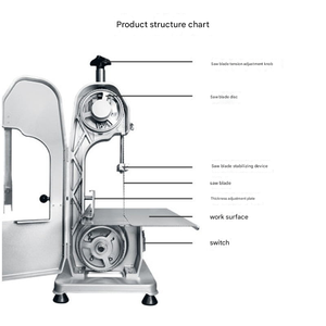 Máquina Cortadora de Huesos Eléctrica para Carne Congelada, Pescado y Pollo, Sierra de Cinta para Separar Huesos y Cortar Carne Congelada - Product Image 3