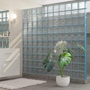 Bloque de vidrio ondulado transparente 19x19x8 cm para propósito de herramienta de torneado - Product Image 4