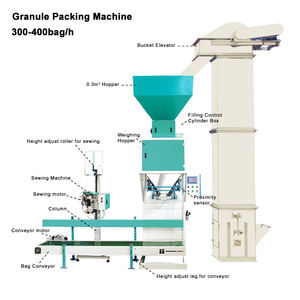 Machine d'emballage de granulés semi-automatique : Remplit les céréales, les aliments pour animaux, les granulés de bois et les granulés de plastique, adaptée aux sacs de 5 à 50 kg - Product Image 4