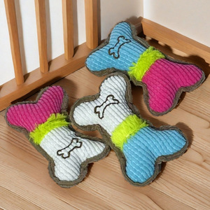 Pet Vocal <span class=keywords><strong>Toy</strong></span> Bone-shaped Corn Fleece Plush <span class=keywords><strong>Dog</strong></span> <span class=keywords><strong>Toy</strong></span>-tương tác răng kháng không thấm nước để giải quyết sự nhàm chán - Product Image 3